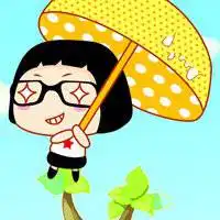 女生微信头像卡通戴眼镜微信头像图片大全