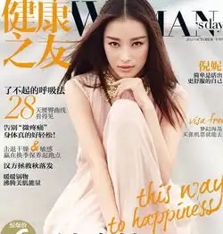 中国评论新闻倪妮粉裙桃腮登杂志展柔美小女人气场