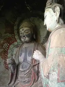 甘肃天水麦积山石窟中国四大石窟之一