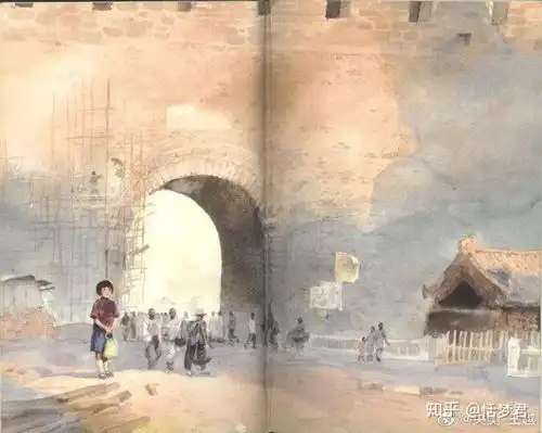今日分享影视动画唉呀,真香经典水彩插图城南旧事