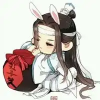 蓝忘记q版图片侧脸卡通蓝忘机q版萌图