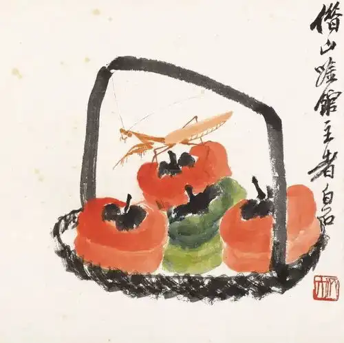 柿子熟了,赏齐白石笔下的柿柿如意