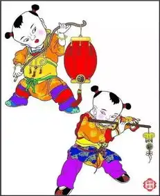 送您百子贺春图,见者得福