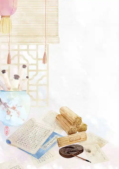 古风背景壁纸人生若只如初见,何处秋风悲画扇古风小物古风素材唯美38张