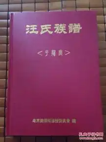汪氏族谱平阳堂粤东美德乡精装单本230块包邮快递05