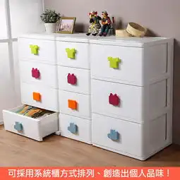 台湾制抽屉式收纳箱抽屉收纳柜等组合gomaji