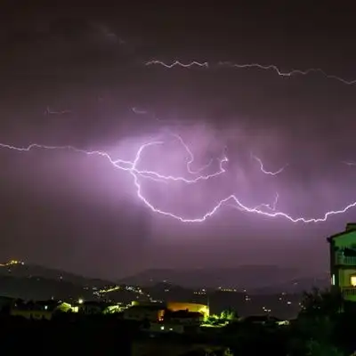 雷电风景头像恐怖的雷电风景图片