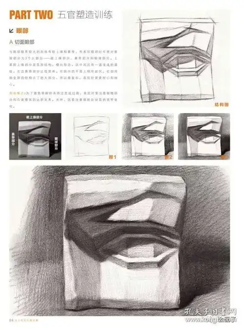 敲门砖绘画入门正规教程从五官到石膏头像零基础学素描石膏头像石膏头像写生经典范画五官塑造训练专业美术艺考联考素描教材