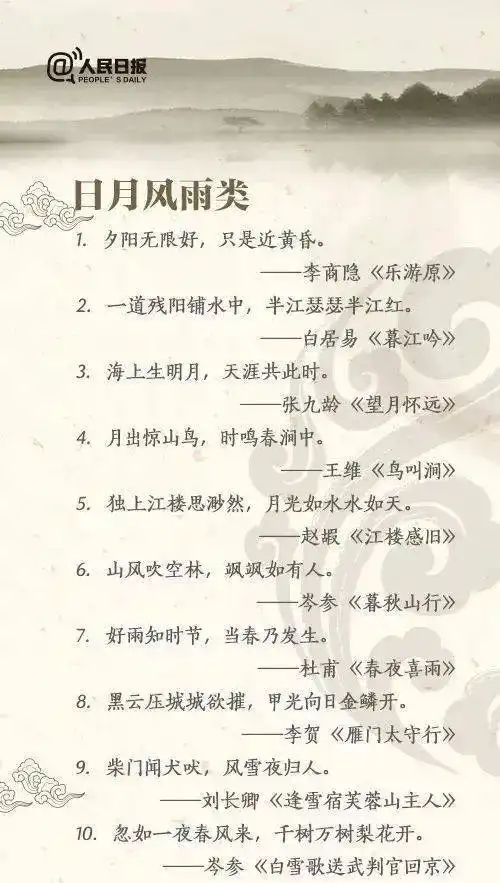 精选整理,100个千古名句