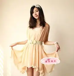 美诗864批发2012春季新款韩版纯色两穿仙女裙子雪纺连衣裙价格厂家图片