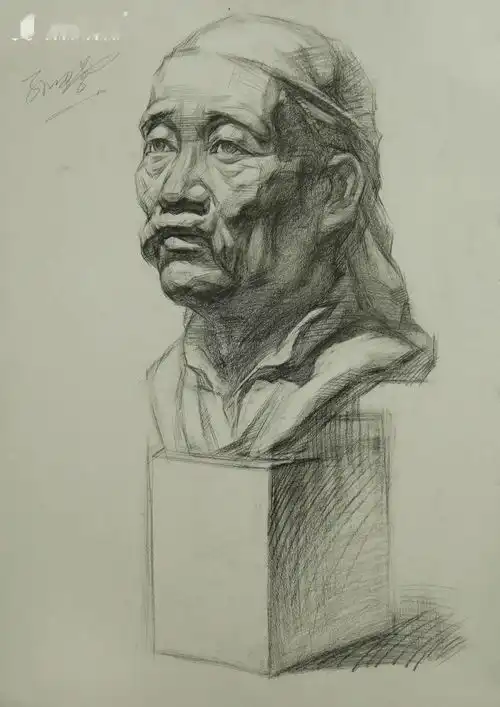 那些年,我们一起画过的素描石膏头像