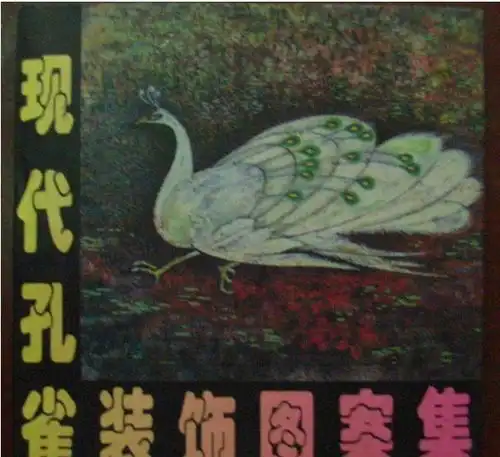 现代孔雀装饰图案集平装