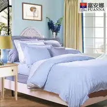 富安娜家纺床上用品正品床单纯棉波点四件套全棉田园玻璃球,蓝色搭配及图片一兜糖yidoutang.com