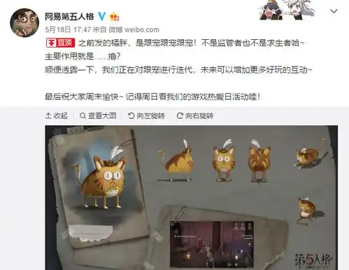 第五人格最萌监管者橘猫上线玩家日常撸猫怎么样