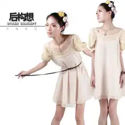 后构想气质半透明裸色亚光超仙长裙子雪纺连堆糖,美图壁纸兴趣社区