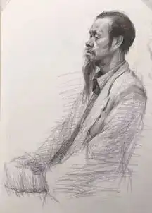 吴越名师田佳全国金笔奖素描名师,雕塑系的他,明可靠颜值,偏要靠才华的帅气老师杭州吴越画室