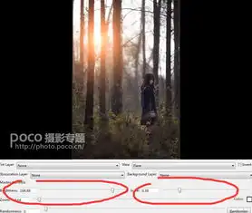 photoshop美化打造美逆光效果森林人像森林人像