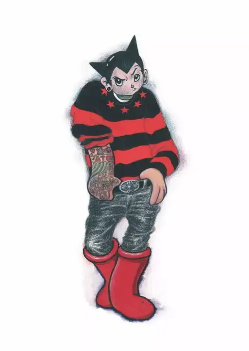 插画他们都穿上潮牌