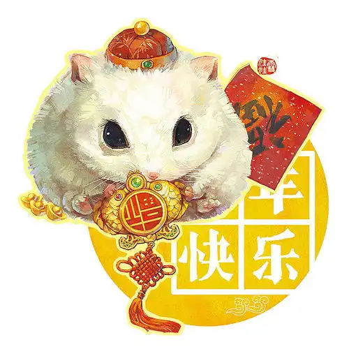 小鼠过年生肖鼠