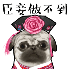 吾皇万睡表情包带字一猫一狗搞笑带字表情包腾牛个性网