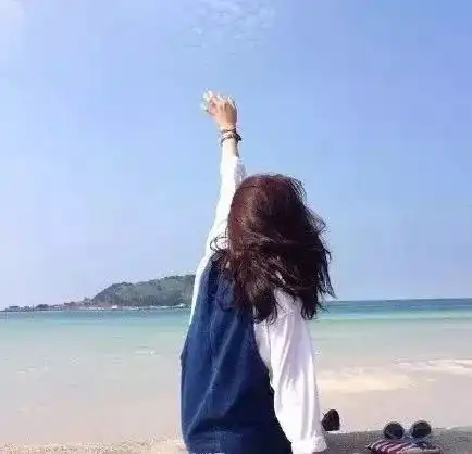 小清新可爱的头像背影