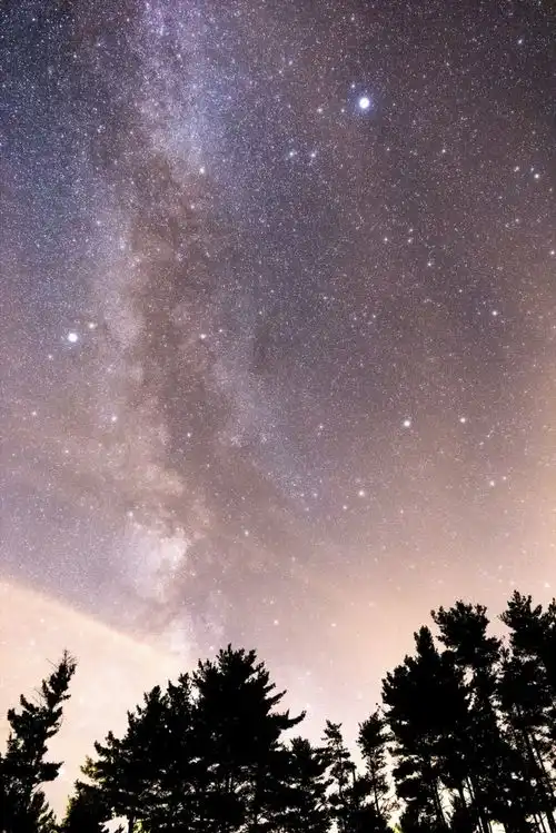 银河里的灿烂群星摄影图