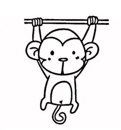 小猴怎么画