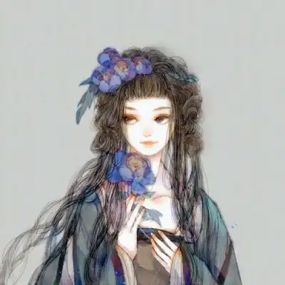 唐崎夜雨唯美古风插画美人群像