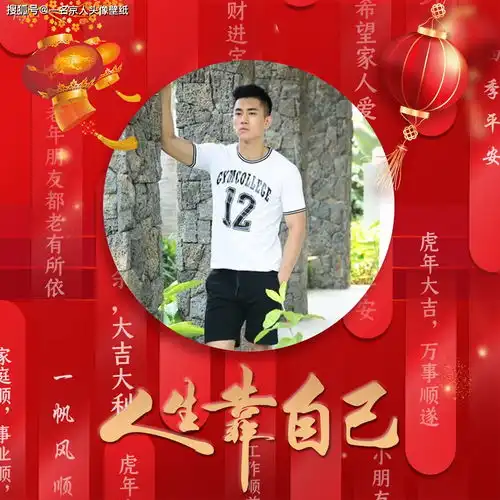 吉祥喜庆姓氏头像,22张年味十足,换上专属于你的标志