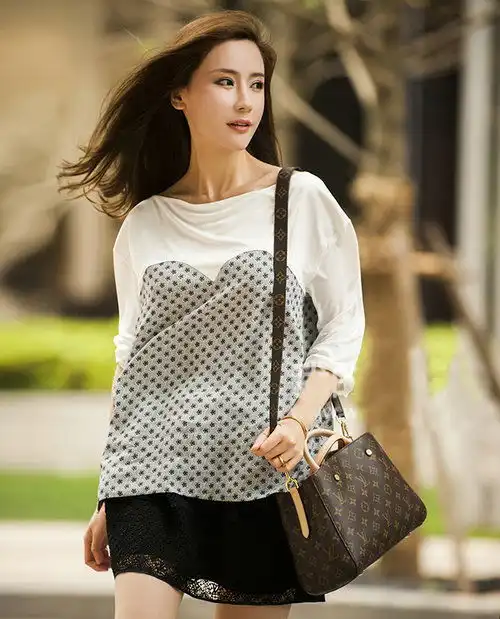 范冰冰小辣椒唐嫣montaigne蒙田老花图案m41055m41056