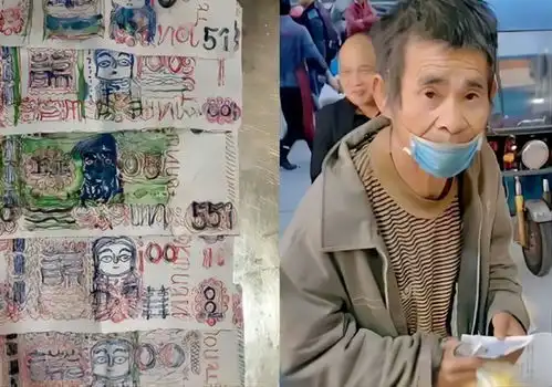 邻居们还打趣说没准哪天他拿一张自己画的钱来买面呢
