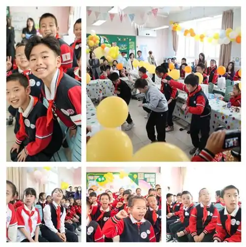 进才实验小学西校感恩幸福,快乐成长三年级十岁集体生日仪式