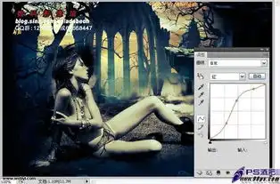 photoshop制作暗黑女郎效果2