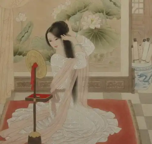 照镜子诗词精选二十九首八岁偷照镜,长眉已能画