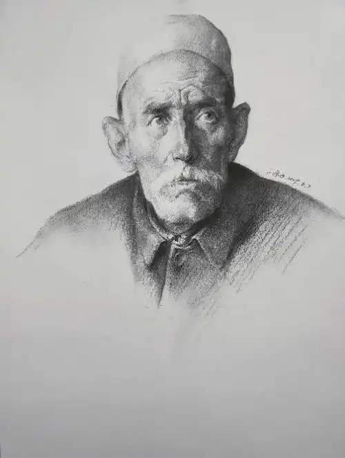 教师作品杭州吴越画室教师素描作品欣赏,中国美院雕塑系研究生团队领衔