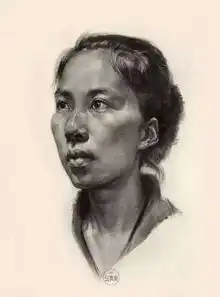 素描教程头像画面主次虚实的关系