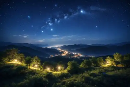 梦幻星空高清摄影图片广告素材下载至来源处