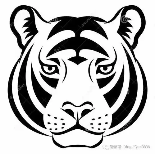 针织图解快过年了,发一组关于老虎的刺绣或者编织图案