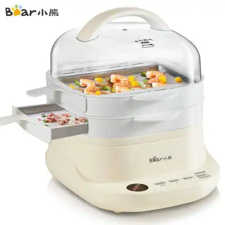 小熊bear肠粉机家用迷你电蒸锅拉肠粉抽屉式双层家庭早餐多功能蒸汽锅cfja30q3图片大全邮乐官方网站