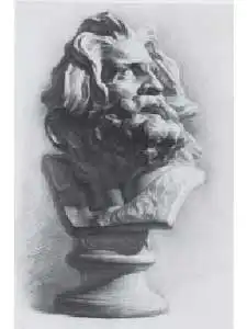 素描马赛石膏头像画法