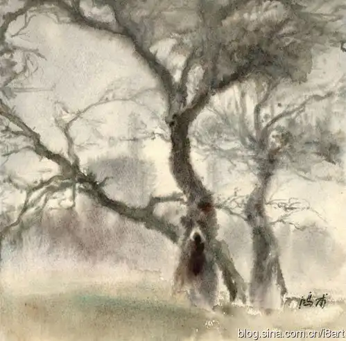 中国水彩画家赵鸿甫水彩画作品欣赏
