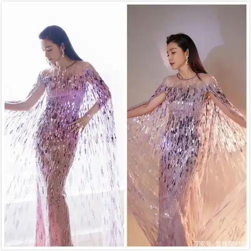 李冰冰穿衣挺有心机地,选的裙子比纱裙还要厚,却让人移不开眼
