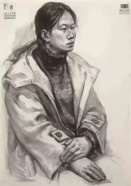头像各角度女青年素描头像解析