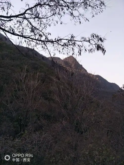 冬日里的终南山