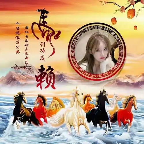 12月你的微信头像做好了,2022新款马到成功励志签名头像,请查收