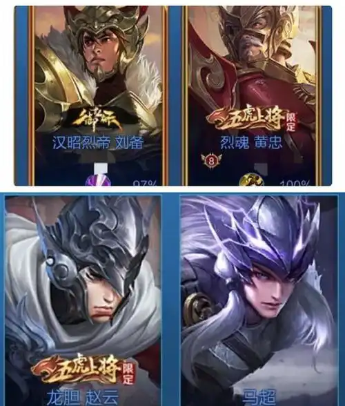 王者荣耀五虎将皮肤削弱英雄,还标错锚点赵云马超傻傻分不清楚