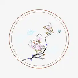 手绘古风桃花边框图片素材其他格式下载其他大全