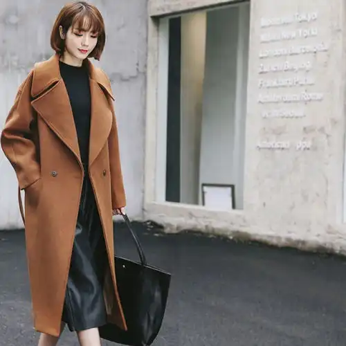 毛呢大衣让你轻松化身韩剧女主