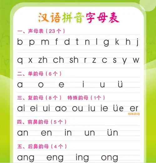 小学必考拼音知识韵母声母标调规则拼写规律