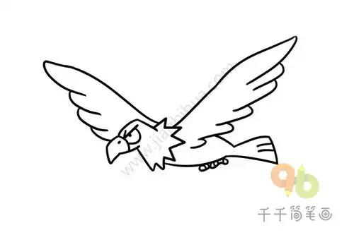 老鹰简笔画图片大全